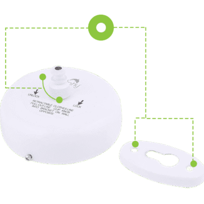 White Round Cloth Liner - Image 5