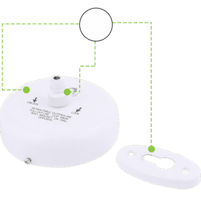 White Round Cloth Liner - Image 3