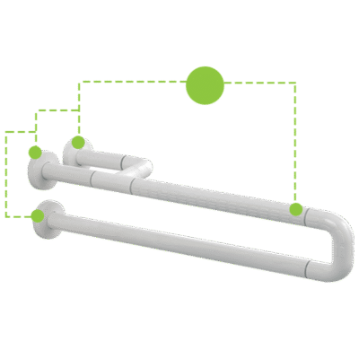 Handicap Grab Bar White