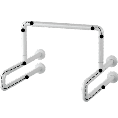 Handicap Grab Bar White