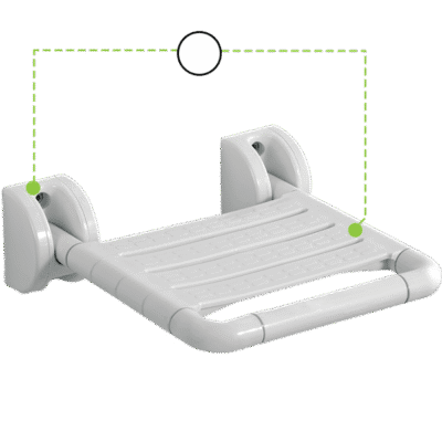 Shower Chair White - Image 3
