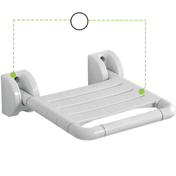 Shower Chair White - Image 3