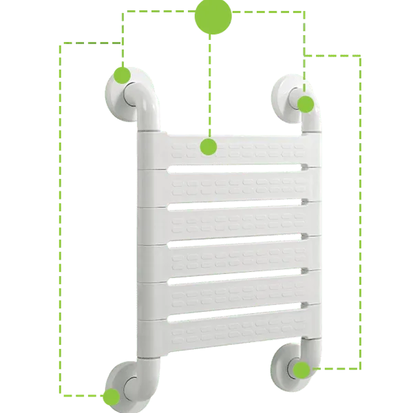 Shower Chair White - Image 5