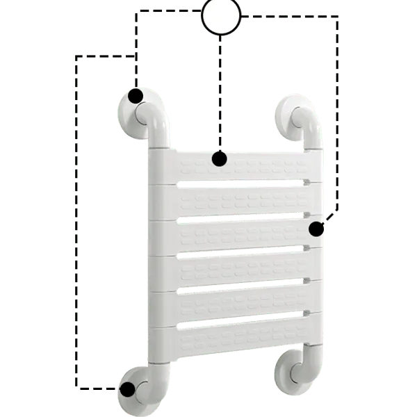 Shower Chair White - Image 2