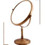 Bronze Finish 5x LED Magnifying Shaving Mirror - Image 8