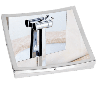 Square Mirror 5x Magnification With LED
