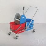 DOUBLE BUCKET MOP WRINGER TROLLEY