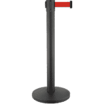 Black Queue Manager with Retractable Belt - Image 2