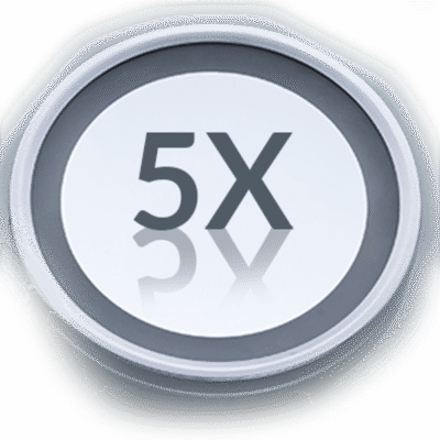 Mirror 5x Magnification With LED