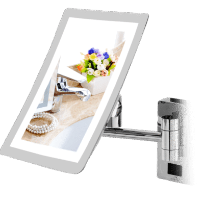 Silver ractangular franeless led magnifying mirror DMMR0015 5