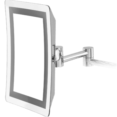 Silver ractangular franeless led magnifying mirror DMMR0015 6