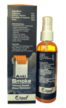 Anti Smoke Anti Tobacco Smoke Odour Eliminator 100ml. X 4 (Pack of 4) - Image 4