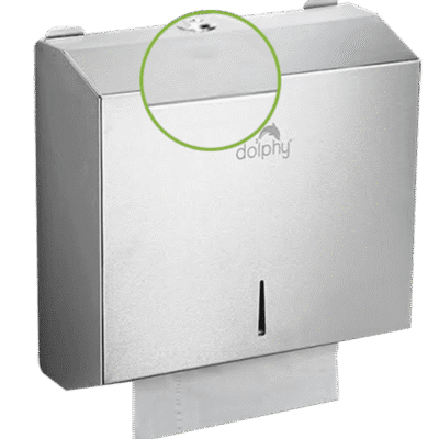 Stainless Steel Multifold Paper Dispenser - Image 3